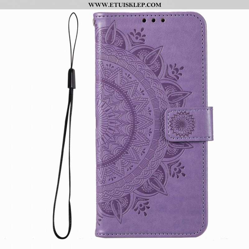 Etui Folio do Xiaomi Redmi Note 12 Pro Mandala Sun Ze Smyczą